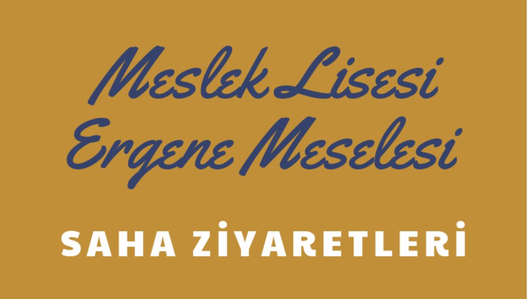 MESLEK LİSESİ ERGENE MESELESİ PROJESİ SAHA ZİYARETLERİ...